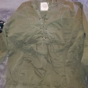 Army Green pull over jacket